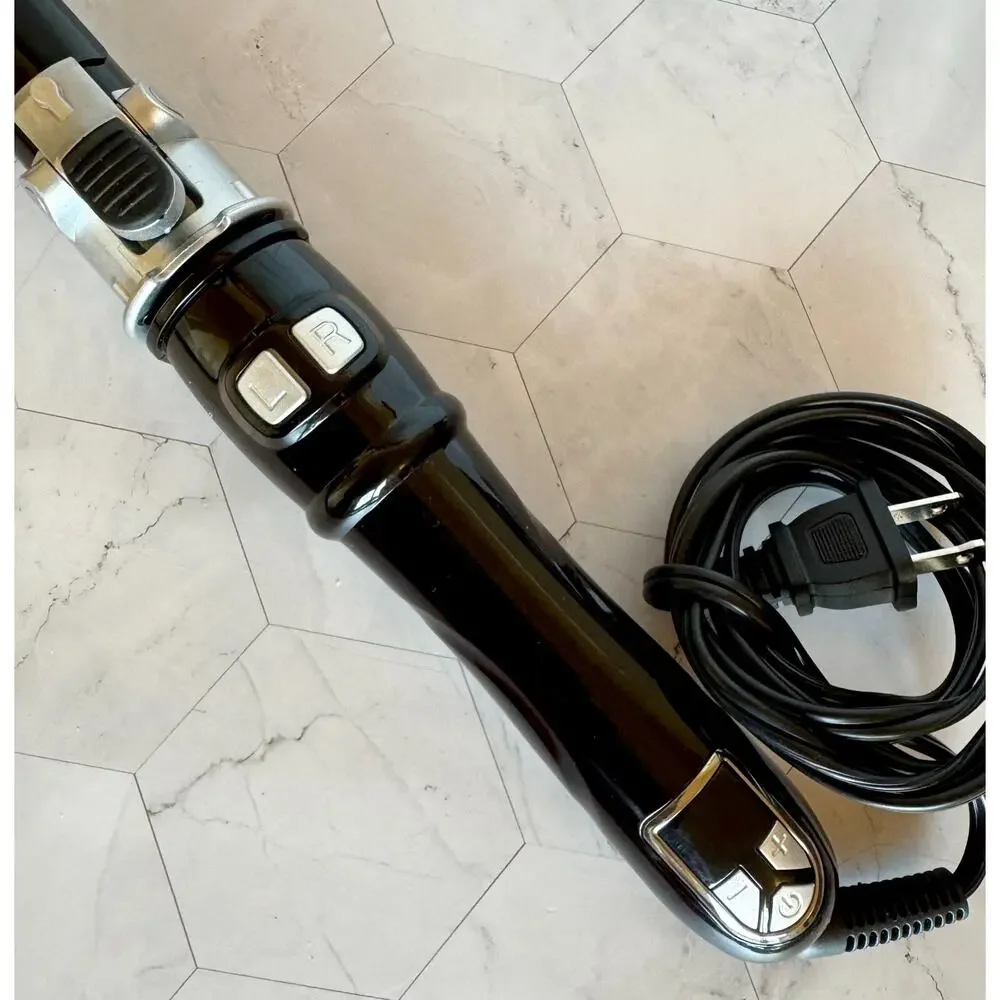 Curling Iron Automatic Rotating 1 in Wand Auto Hair Styling Iron 30s Heat